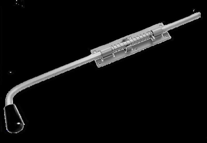 фото Засов Домарт с пружиной ЗСП-600 мод.2 цинк d-16мм (5) Распродажа zm_9969