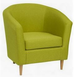 Кресло для отдыха Тунне жёлто-зелёное, ткань рогожка TUNACH TW11