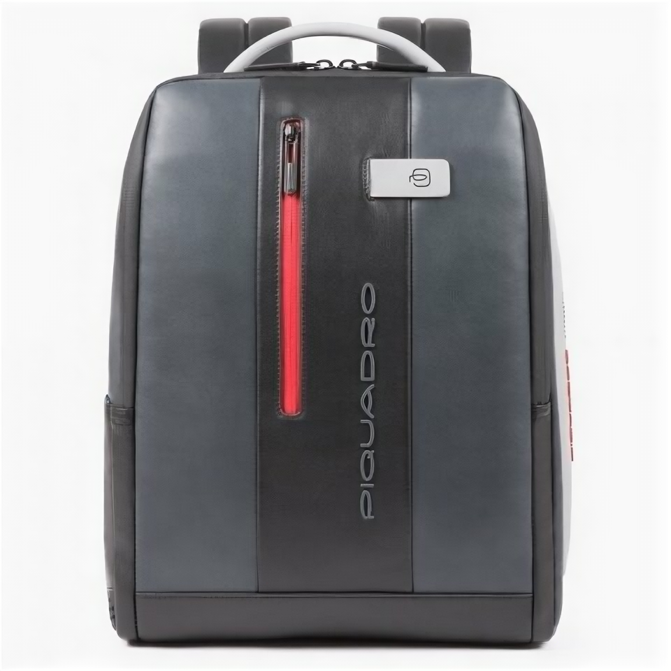 Бизнес-рюкзак кожаный Piquadro CA4818UB00/GRN черно-серый