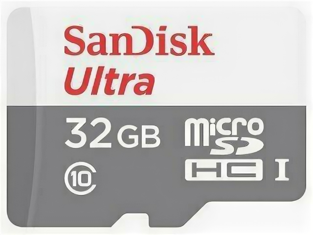 Карта памяти SanDisk SDHC Ultra 32GB (SDSDUN4-032G-GN6IN)