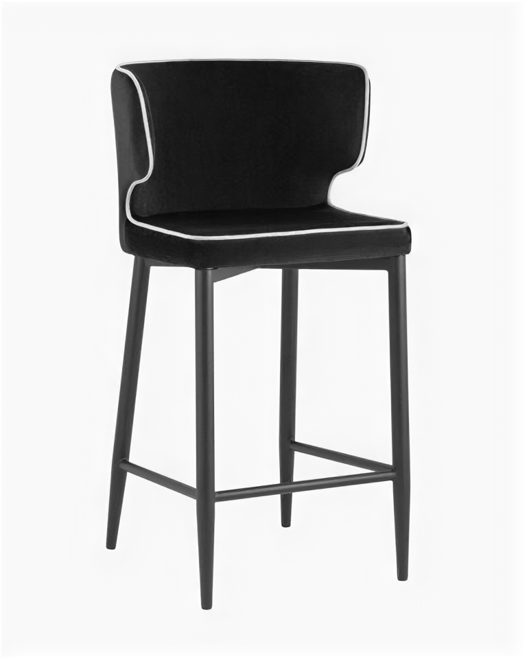 Стул Stool Group полубарный Матео, велюр темно-бирюзовый Hoff - фото №1