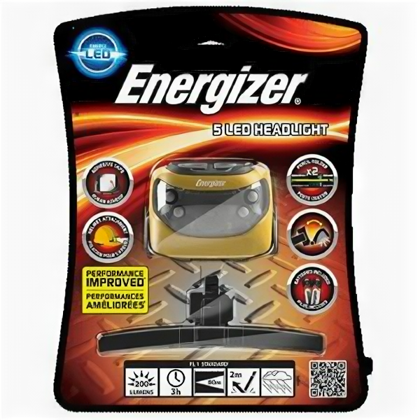 Фонарь Energizer Vision Headlight 638866 Желтый