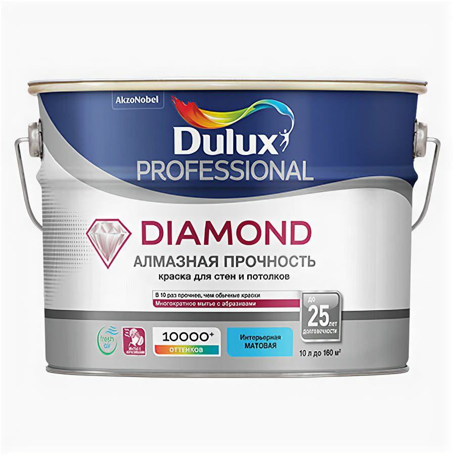 Краска водно-дисперсионная Dulux Professional Diamond