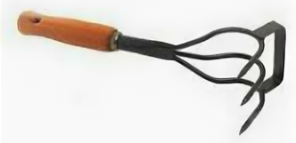Рыхлитель Урожайная сотка О0760 комбинированный с деревянной ручкой