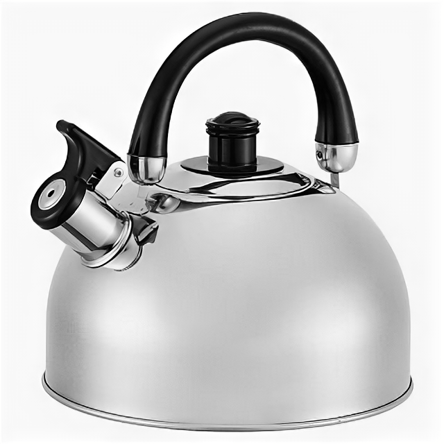 фото Чайник нерж 4.5Л WEBBER зеркаль НЫЙ со свист.для всех видов плит