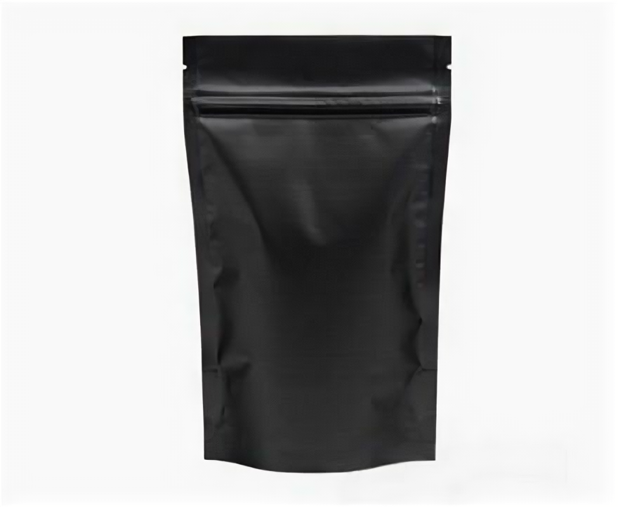 Пакет металлизированный "Zip-Lock" 135х40(40)х200мм черный матовый уп/10шт