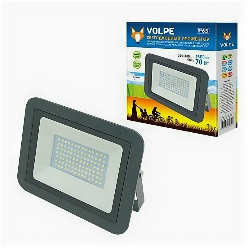 Светодиодный прожектор Volpe ULF-Q511 30W/RGB IP65 220-240В BLACK. UL-00002562