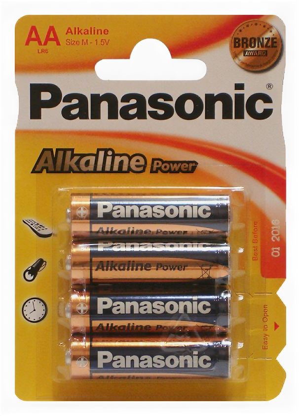 Батарейки Panasonic Alkiline power AA щелочные 4 шт