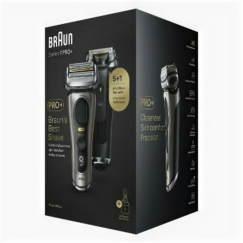 Электробритва Braun Series 9 Pro + 9565cc со станцией SmartCare и футляром, графит