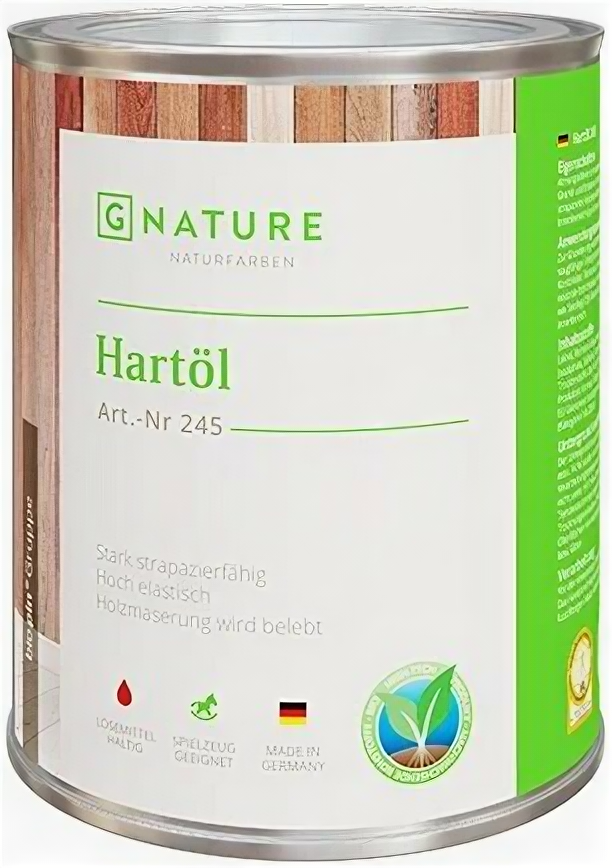 Gnature Масло твердое GNature 245 Hartöl 0375 л. 2013 Прозрачный тёмно-коричневый