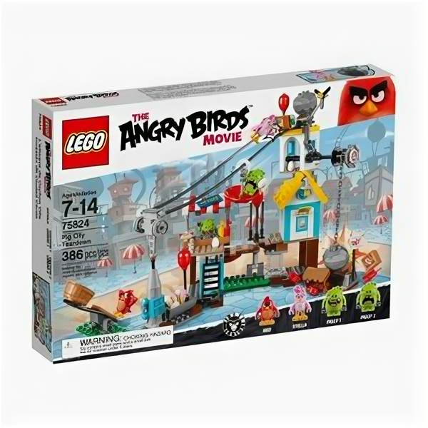 Конструктор LEGO The Angry Birds Movie 75824 Разгром Свинограда