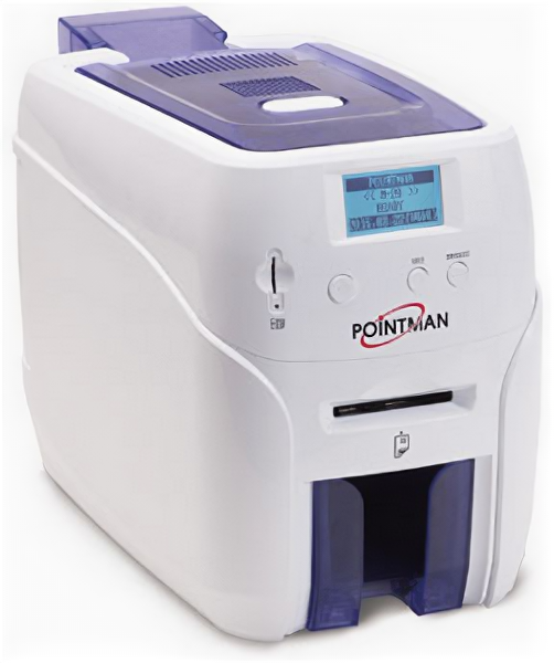 Poscenter Pointman Nuvia N20, односторонний, лоток подачи на 100 карт+ручная подача (CR-80), приемный на 50 карт, USB2.0 (High-Speed), RS-232, Built in 10/100 Ethernet, ЖК дисплей