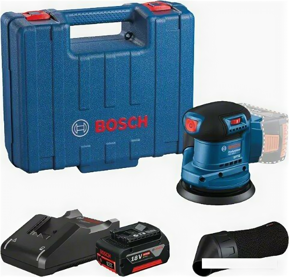 Шлифмашина Bosch GEX 185-LI Professional 06013A5021 (с 1-м АКБ, кейс)