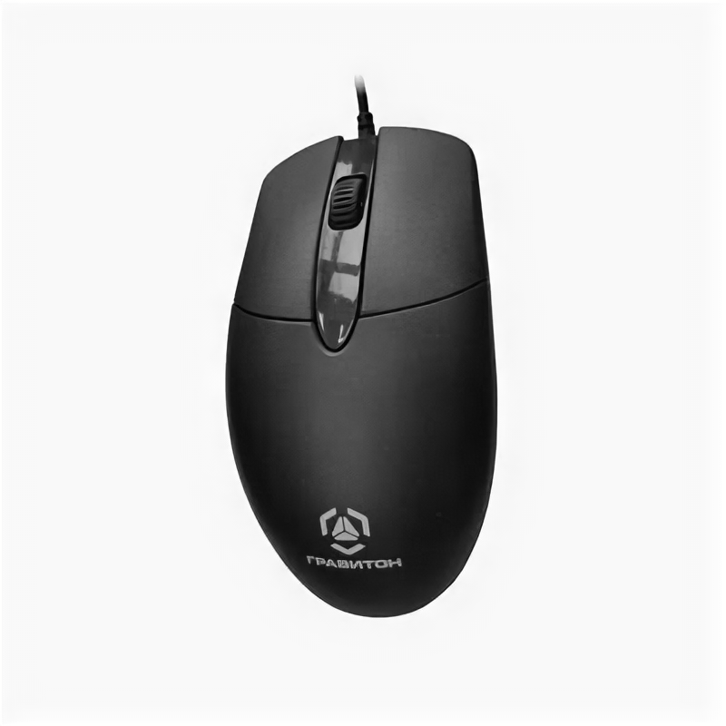 Мышь Гравитон Graviton MS1 USB standard mouse, black, 1000DPI* Logo Graviton * Brown box * 1.8m cable.