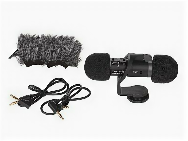Микрофон накамерный Saramonic Vmic Mini Pro двухкапсюльный направленный, разъем 3,5 мм TRRS/TRS