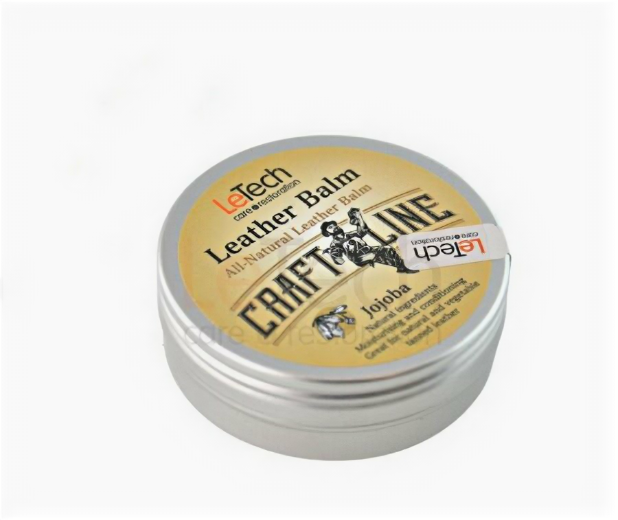 LeTech Натуральный бальзам для кожи с запахом жожоба (Leather Balm Jojoba) 60мл (банка)