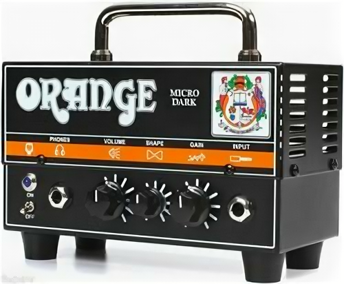 Orange md micro dark, гитарный гибридный усилитель, мини-голова