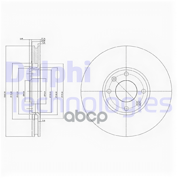    Citroen C4/Ds4/Peugeot 207/308/3008/Partner Ii Delphi Bg3622 Delphi . BG3622