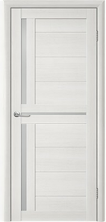 Межкомнатная дверь (комплект) Albero Тренд Т-5 ЕсоТех / Белая лиственница / Стекло мателюкс 70х200