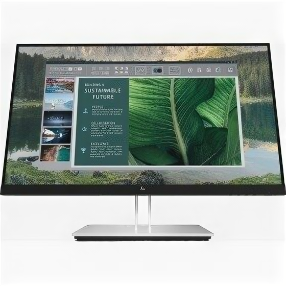 HP Монитор LCD HP 23.8" E24u G4 черный {IPS 1920x1080 60hz 5ms 250cd 178/178 1000:1 8bit(6bit+FRC) HDMI1.4 DisplayPort1.2 4xUSB3.2 USB-C3.2 VESA} 189T0AA