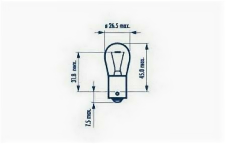 Индикаторные лампы для Stop P25 12V-18W (BA15s) NARVA 17511