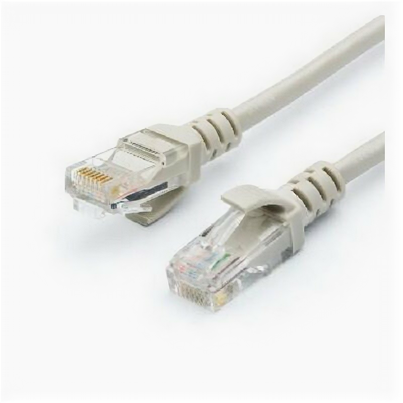 Atcom (ат4965) патч-корд литой Utp, Rj45, Cat.5e - 15м, серый