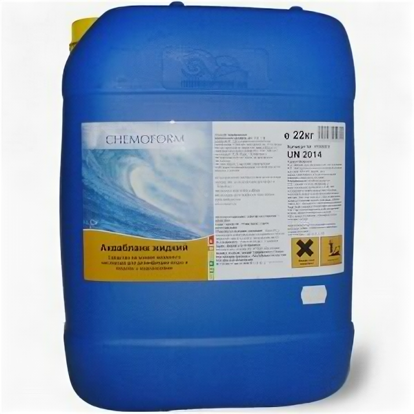 Chemoform Аквабланк жидкий для дезинфекции и борьбы с водорослями в бассейне, 22 л, цена за 1 шт