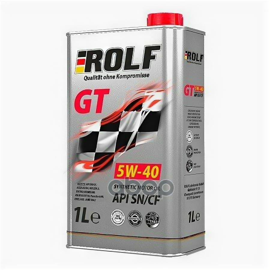 ROLF Масло Моторное Rolf Gt/Жт 5w-40 Api Sn/Cf Синтетическое 1 Л 322234