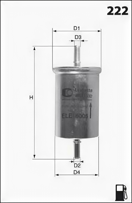 Топливный фильтр Mecafilter ELE6006