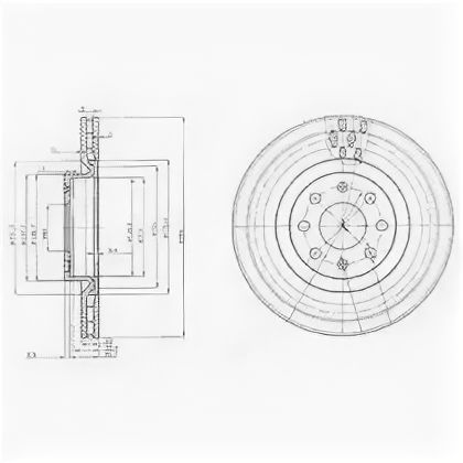 Передний тормозной диск Delphi BG3944