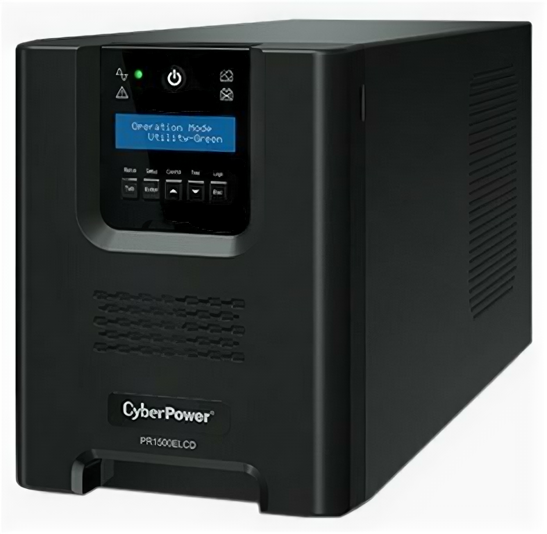 CyberPower Источник бесперебойного питания CyberPower PR1500ELCD Line-Interactive 1500VA/1350W USB/RS-232/EPO/SNMPslot (8 IEC С13)