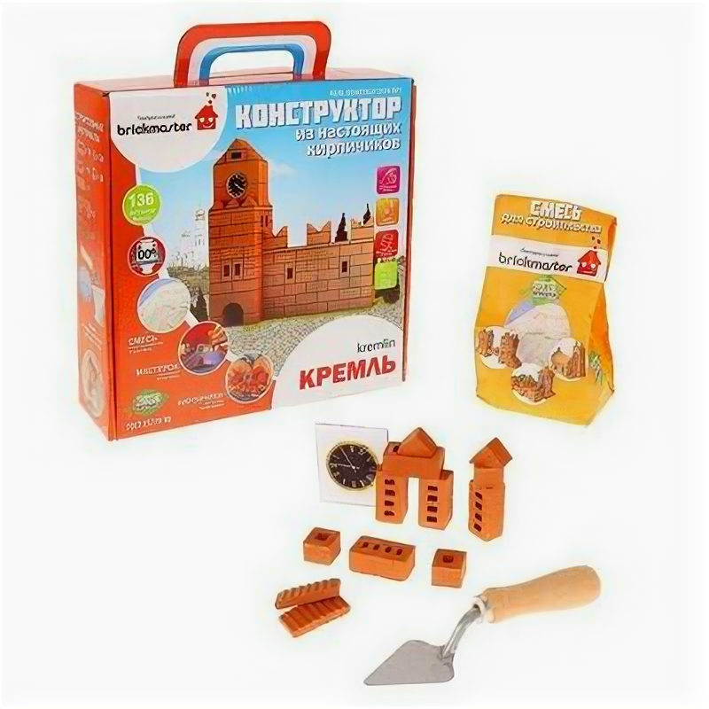 Конструктор керамический Кремль, 136 деталей Brickmaster 1692985 .