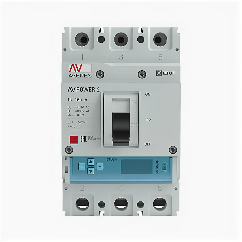 EKF Автоматический выключатель AV POWER-1/3 100А 50kA ETU6.0 mccb-13-100-6.0-av