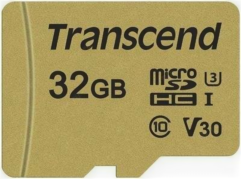 Ts32gusd500s 32GB MicroSDHC Class10 Uhs-i U1 500S Transcend с адаптером .