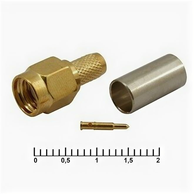 Высокочастотные разъёмы SMA-C58P gold