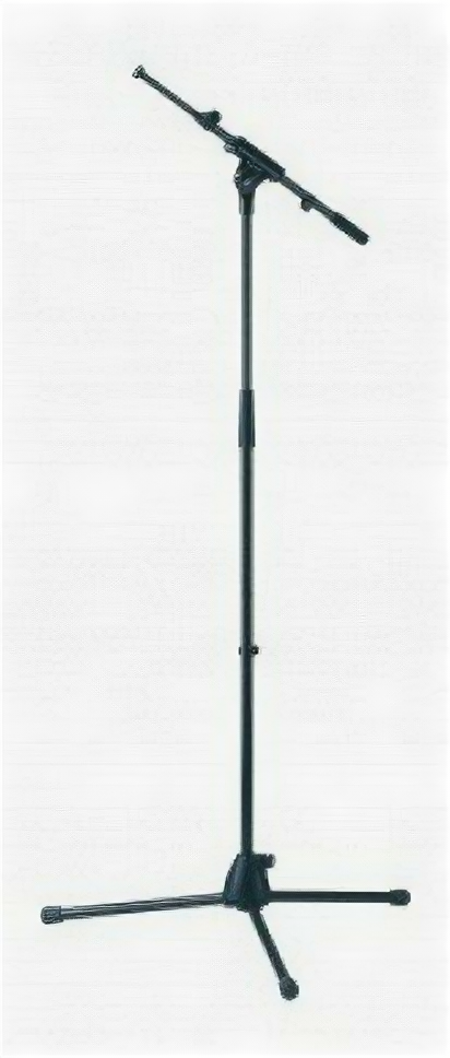 K&M 27195-300-55 микрофонная стойка журавль высота 900-1600 мм длина журавля 425-725 мм цвет черный