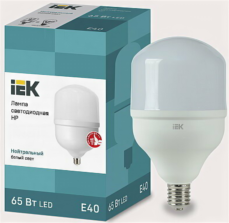 IEK LLE-HP-65-230-40-E40 Лампа светодиодная HP 65Вт 230В 4000К E40