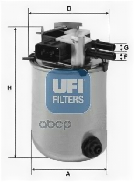 Топливный фильтр UFI FILTERS 24.095.01