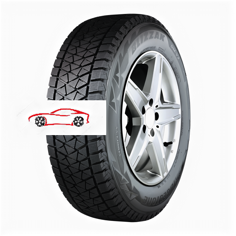 Зимние нешипованные шины Bridgestone Blizzak DM-V2 (225/70 R16 103S) - 2016 года выпуска