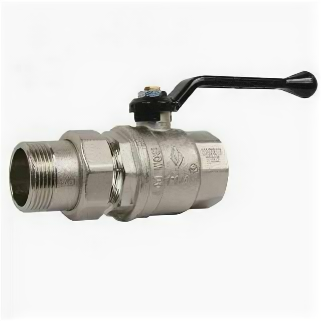 фото Кран шаровой 1/2" FM с накидной гайкой рукоятка (12/48) BUGATTI 320