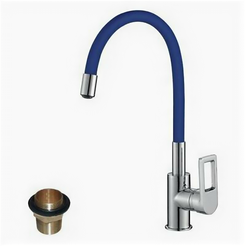 Смеситель Кухня Z35-35u-blue Гибкий Излив Синий /1/ Rossinka Z35-35u-blue .