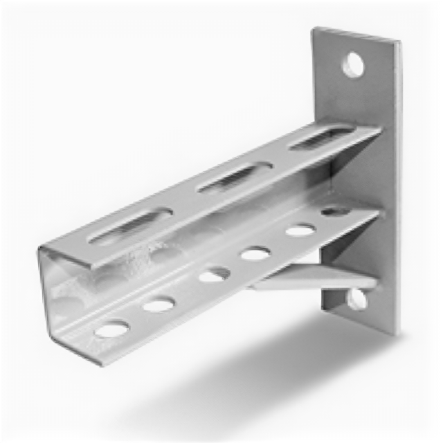фото Кронштейн консольный усиленный U-образный 250мм Kron-U-250
