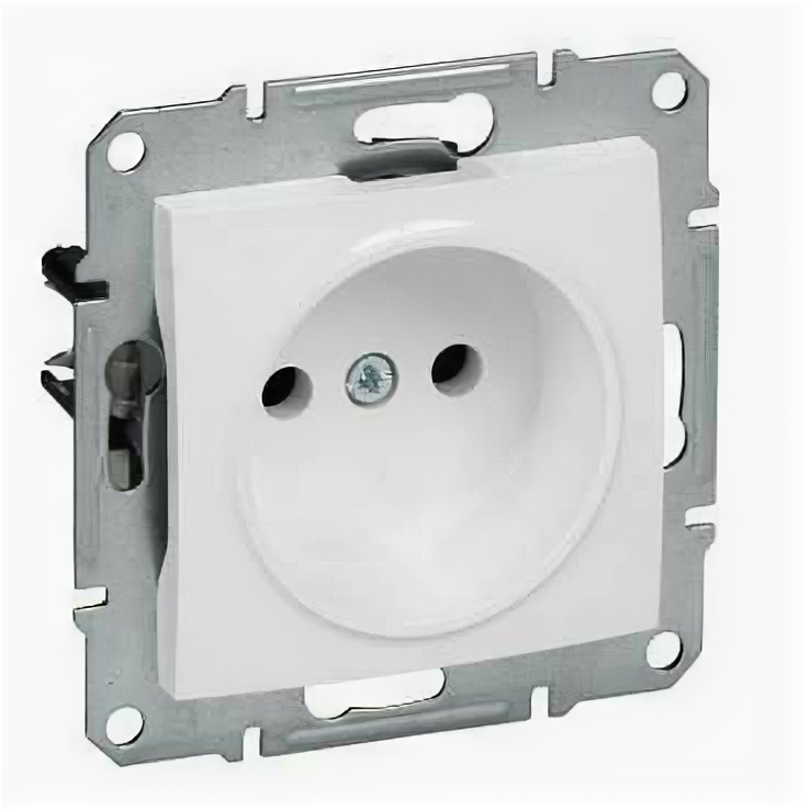 Розетка Schneider Electric Sedna без заземления белый скрытая, SDN2900121