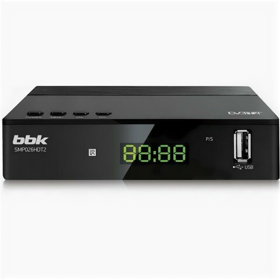 Ресивер DVB-T2 BBK SMP026HDT2 черный