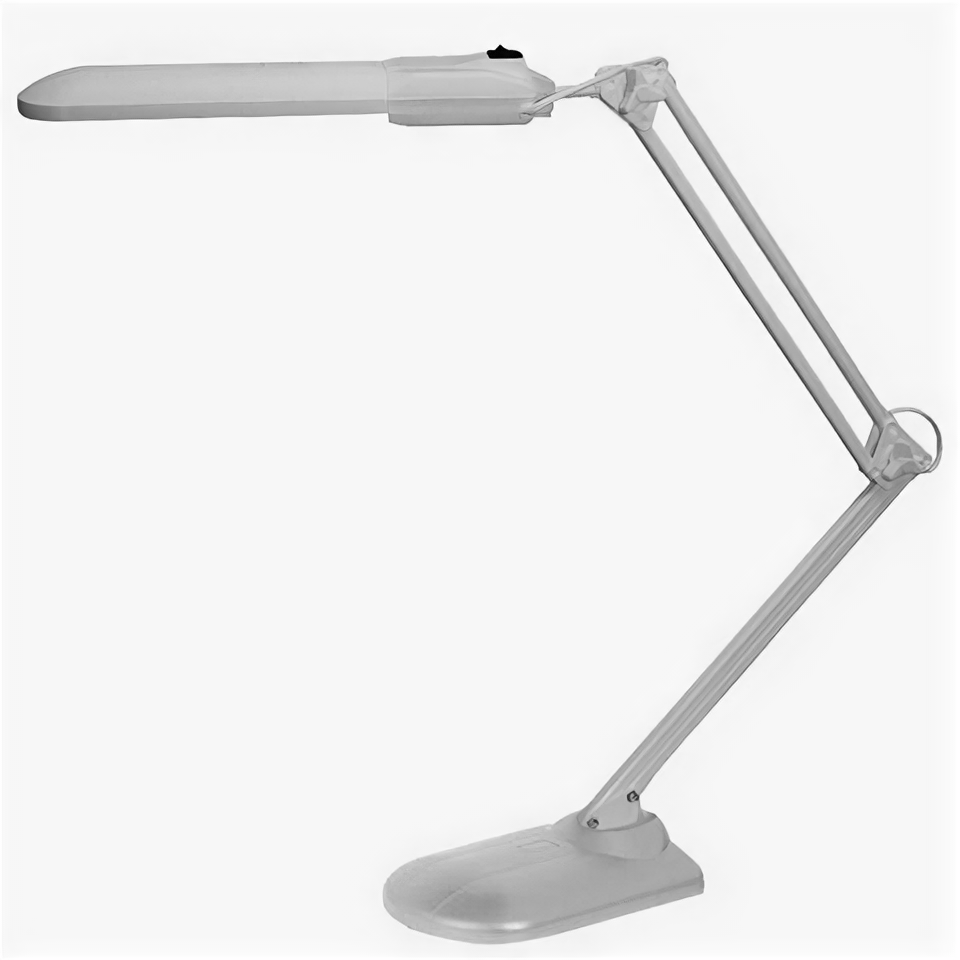 Настольный светильник трансвит "Дельта +", на подставке, люминесцентный, 11 Вт, серый, высота 70 см, 2G7