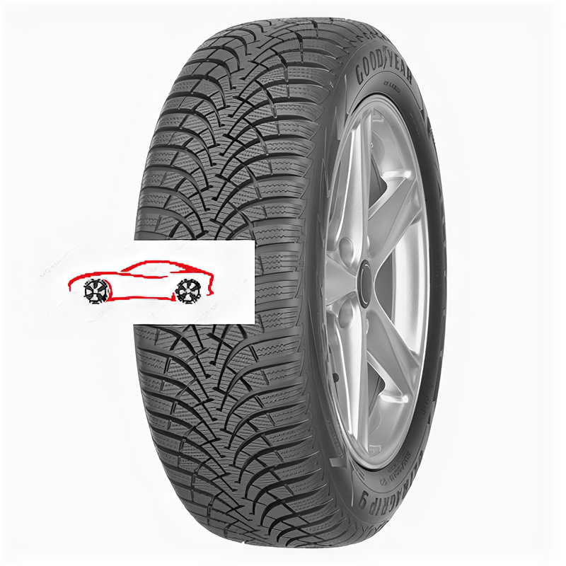 Зимние нешипованные шины Goodyear UltraGrip 9+ 205/55 R16 91T