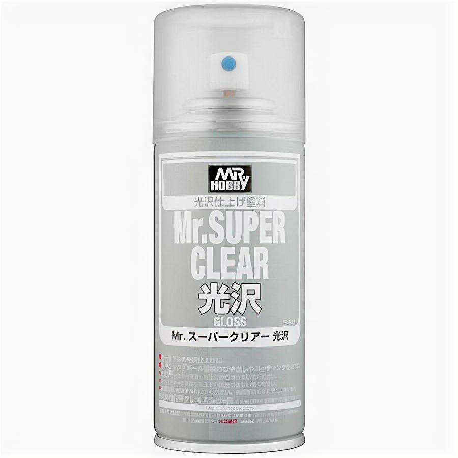 фото Mr.Hobby B-513 Лак художественный эмалевый глянцевый Mr.Super CLEAR GLOSS 170 мл