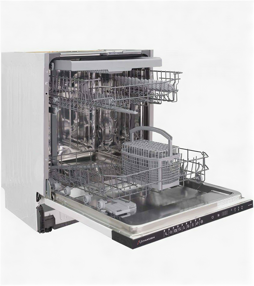 Посудомоечная машина встраиваемая Schaub Lorenz SLG VI6911, инвертор, Aquastop, луч на полу, турбо-сушка - фото №6