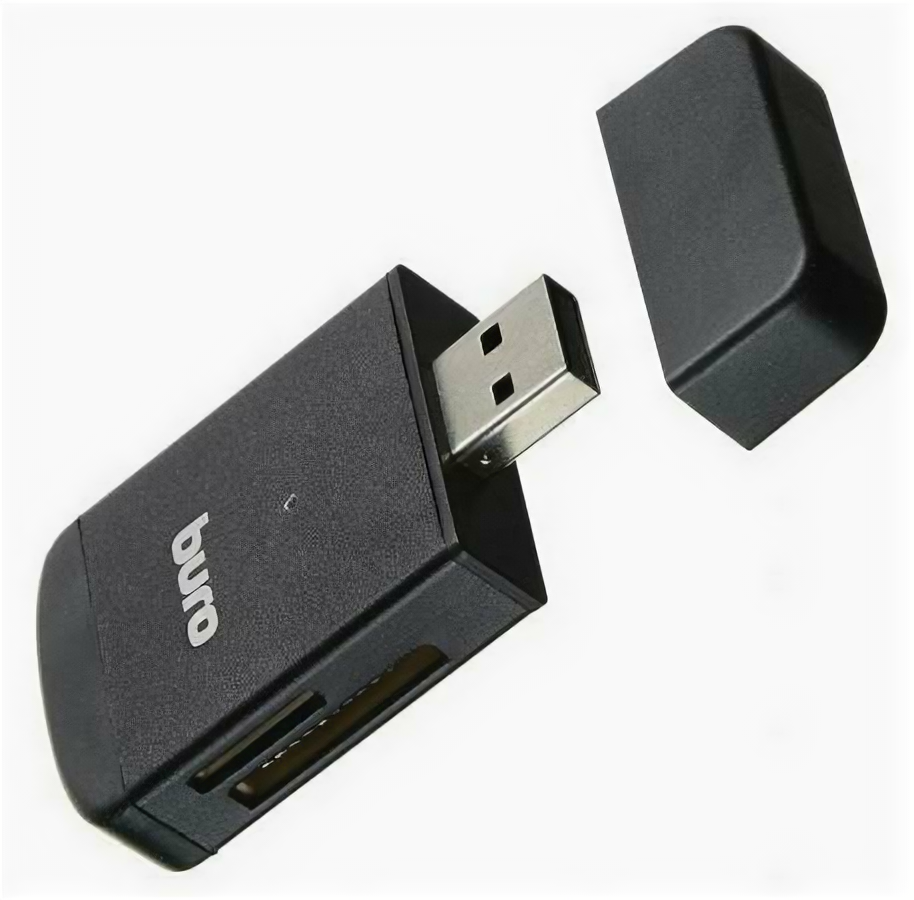 Картридер внешний Buro BU-CR-3103, USB2.0, черный