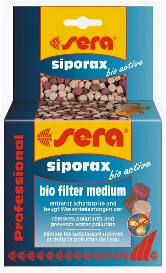 Sera Бионаполнитель Sera SIPORAX BIO ACTIVE Professional для фильтров, 210 г